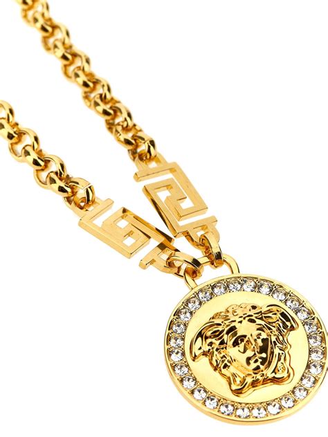 versace medusa necklace womens free shipping